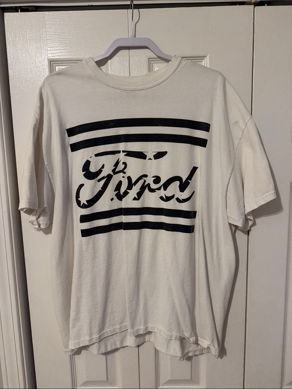 Ford White Graphic Short-Sleeve T-Shirt - Black Print